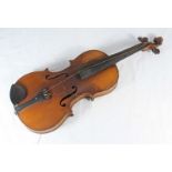 A German violin, the interior label marked Wolff Bros Violin Manufacturers Class I N3640, 1904,