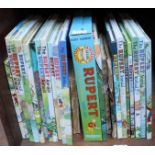 Twenty-one various Rupert Bear annuals and books