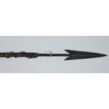 A late 19th century hunting / fishing spear, possibly Igorot people's, Philippines, the forged