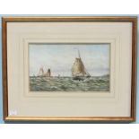 W. Stewart. (fl.1910-1930), 'Heading for the Fishing Grounds,' signed, watercolour on paper,