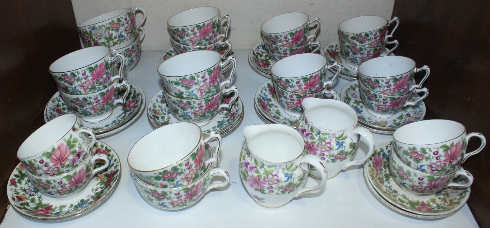 SECTIONS 13 & 14. Two sections of Royal Crown Staffordshire 'Thousand Flowers' pattern dinner and - Image 2 of 2