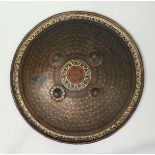 a late 19th century Indian Dhal by 'Khooshal Dhunjee & Sons, Painter and Shiledmaker, Dhalgardwada