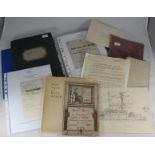 An interesting collection of assorted 19th and early 20th century naval ephemera comprising a