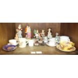 SECTION 33. A small selection of assorted ceramics including four Hummel figures, a Sitzendorf