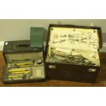 A 1930's/40's obstetric surgeons kit in fitted case, together with an Overbecks Rejuvenator 'Supreme