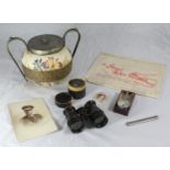 Various collectables including Doulton US Patent biscuit barrel presented by North Allerton