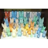 SECTION 3. Thirty-four Sylvac blunt-nose bunnies, various sizes and colours