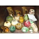 SECTION 44. A collection of assorted Sylvac pottery items including vases and pot and covers