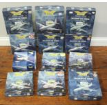 Corgi Aviation Archive: 11 x boxed 1:144 scale die-cast Military model aeroplanes and 1 x 1:72