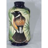 A Moorcroft RSPB pottery vase in the 'The Wanderer' pattern designed by Kerry Goodwin, with date