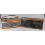 A Roberts Rambler radio together with a Roberts RM20 radio