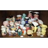 SECTION 42. A good collection of assorted ceramic character jugs including examples by Royal Doulton