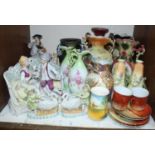 SECTION 8. Various Victorian and later ceramic vases and figures