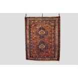 Khamseh rug, Fars, south west Persia, circa 1920s-30s, 6ft. 2in. X 5ft. 1.88m. X 1.52m. Overall wear