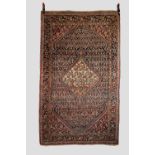 Jozan rug, north west Persia, circa 1930s-40s, 6ft. 10in. X 4ft. 2in. 2.08m. X 1.27m. Old moth