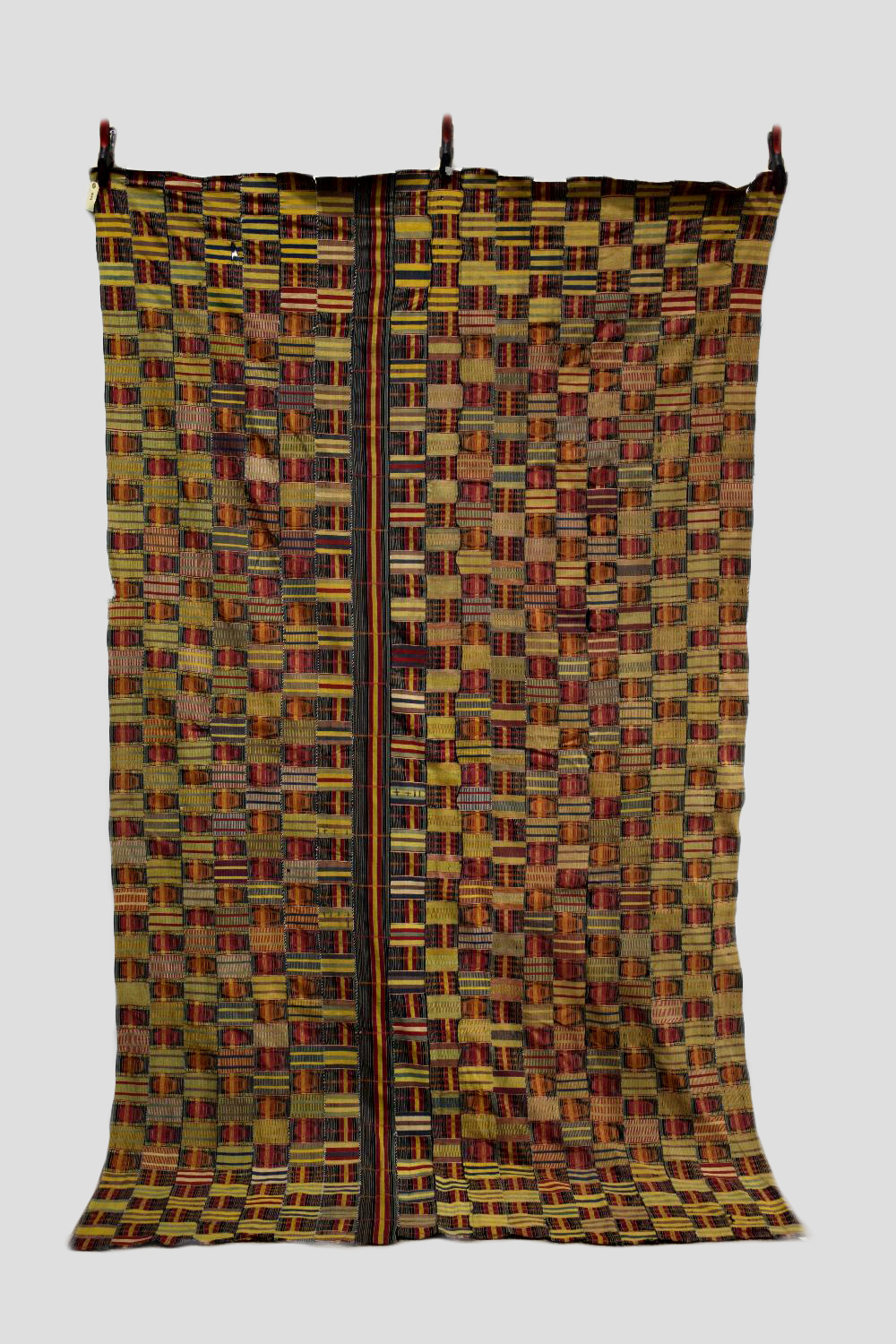 African ewe cloth (man's shawl), Ghana, west Africa, first half 20th century, 112in. X 64in.