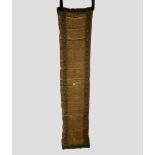 Very finely woven gold coloured metal thread sash fragment(?), possibly Indian, 19th century,