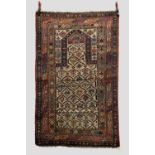 Daghestan prayer rug, north east Caucasus, late 19th/early 20th century 5ft. 5in. X 3ft. 5in. 1.65m.