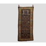 Akstafa prayer rug, south west Caucasus, late 19th century, 6ft. 7in. X 3ft. 2.01m. X 0.91m.