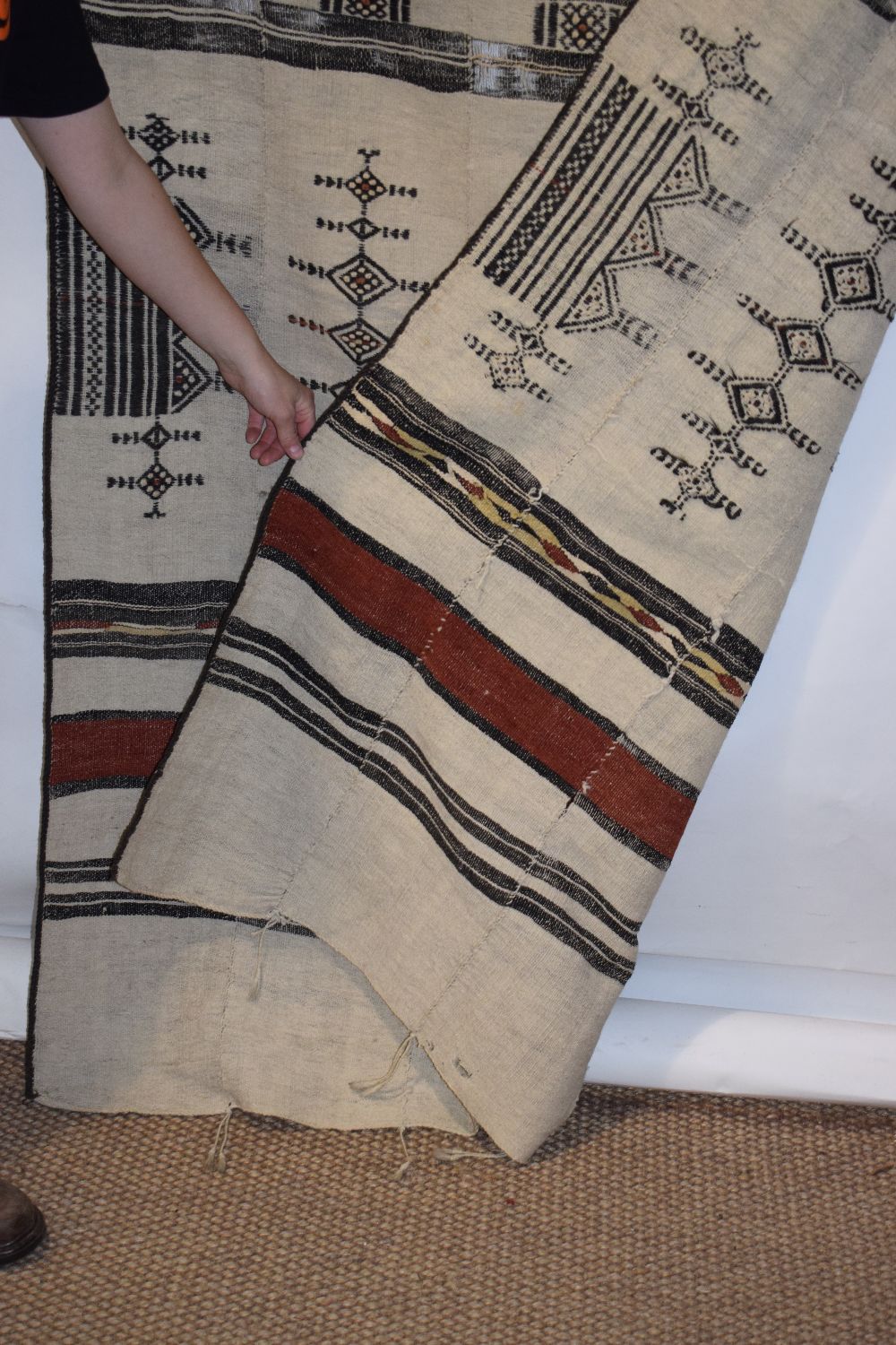 Fulani blanket, Mali, west Africa, second half 20th century, 97in. X 50in. 247cm. X 127cm. Some - Image 13 of 13