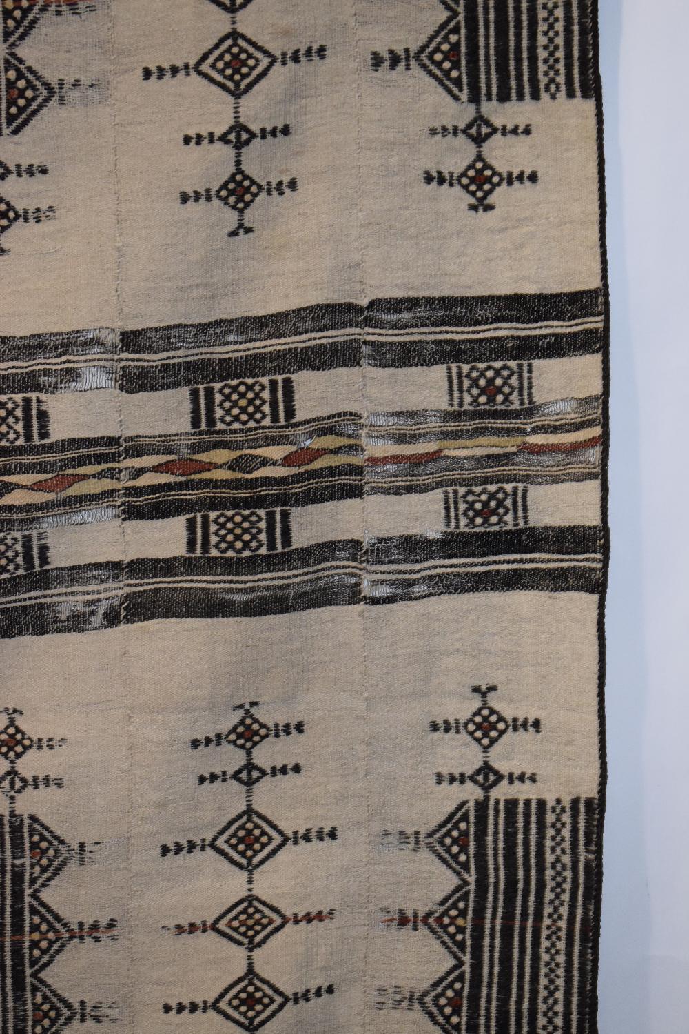 Fulani blanket, Mali, west Africa, second half 20th century, 97in. X 50in. 247cm. X 127cm. Some - Image 3 of 13