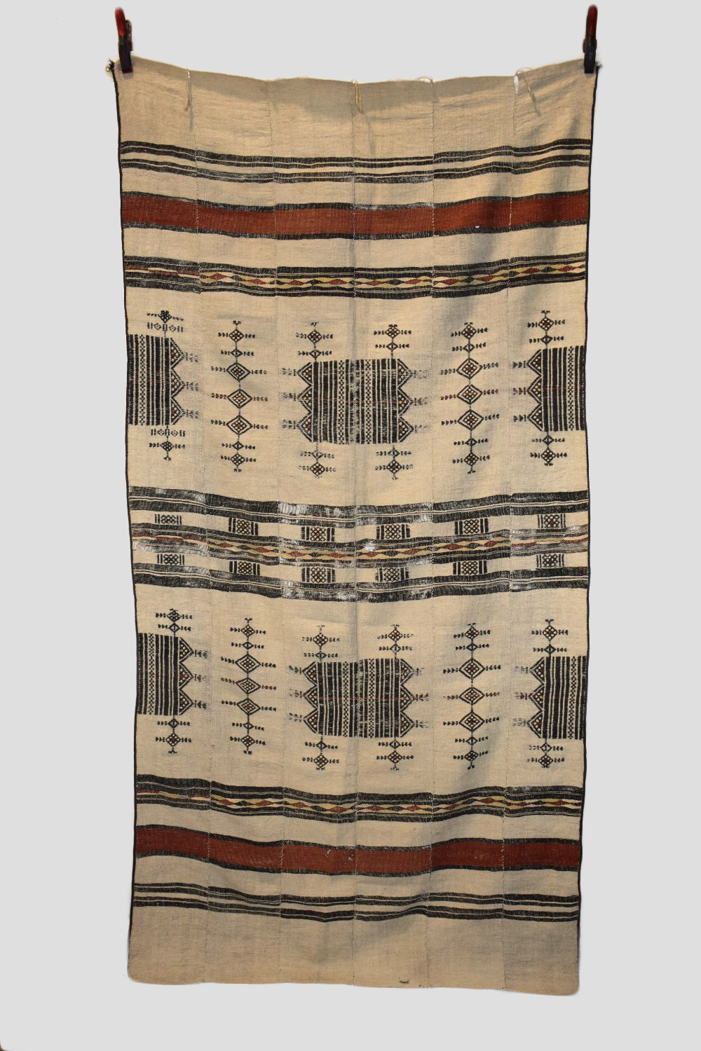 Fulani blanket, Mali, west Africa, second half 20th century, 97in. X 50in. 247cm. X 127cm. Some