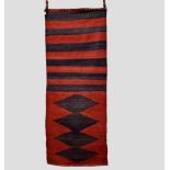Shahsavan flatweave storage bag, north west Persia, circa 1930s-40s, 7ft. X 2ft. 9in. (opened out)