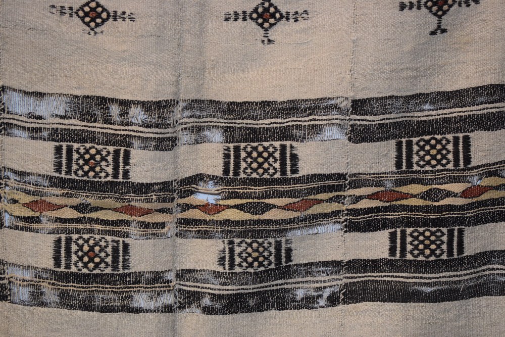 Fulani blanket, Mali, west Africa, second half 20th century, 97in. X 50in. 247cm. X 127cm. Some - Image 12 of 13