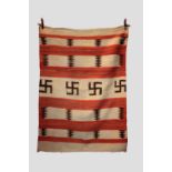 Interesting Navajo flatweave, American south west, early 20th century, 6ft. 4in. X 4ft. 7in. 1.