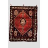 Fars rug, Shiraz area, south west Persia, mid-20th century, 6ft. 8in. X 5ft. 3in. 2.03m. X 1.60m.