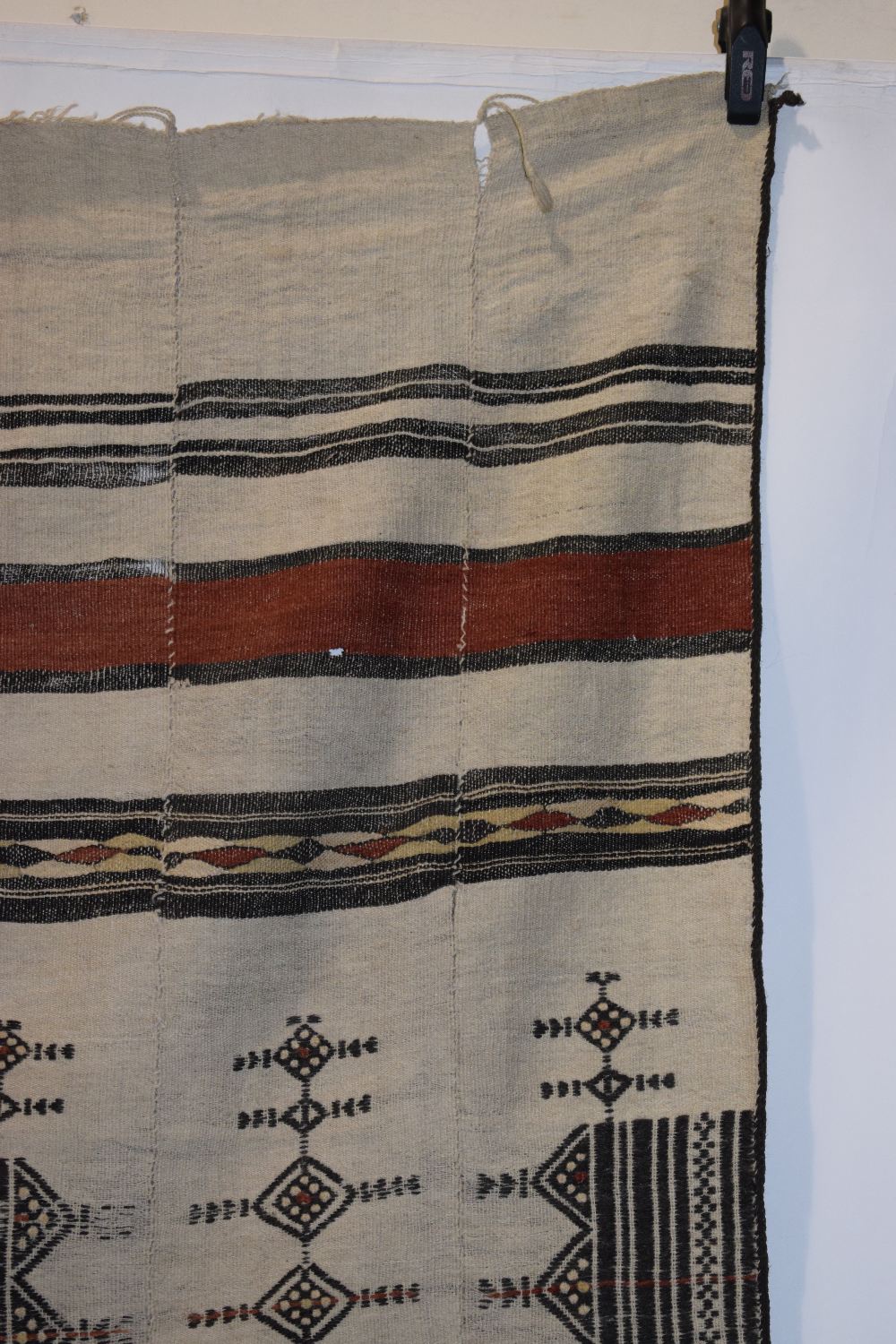 Fulani blanket, Mali, west Africa, second half 20th century, 97in. X 50in. 247cm. X 127cm. Some - Image 4 of 13