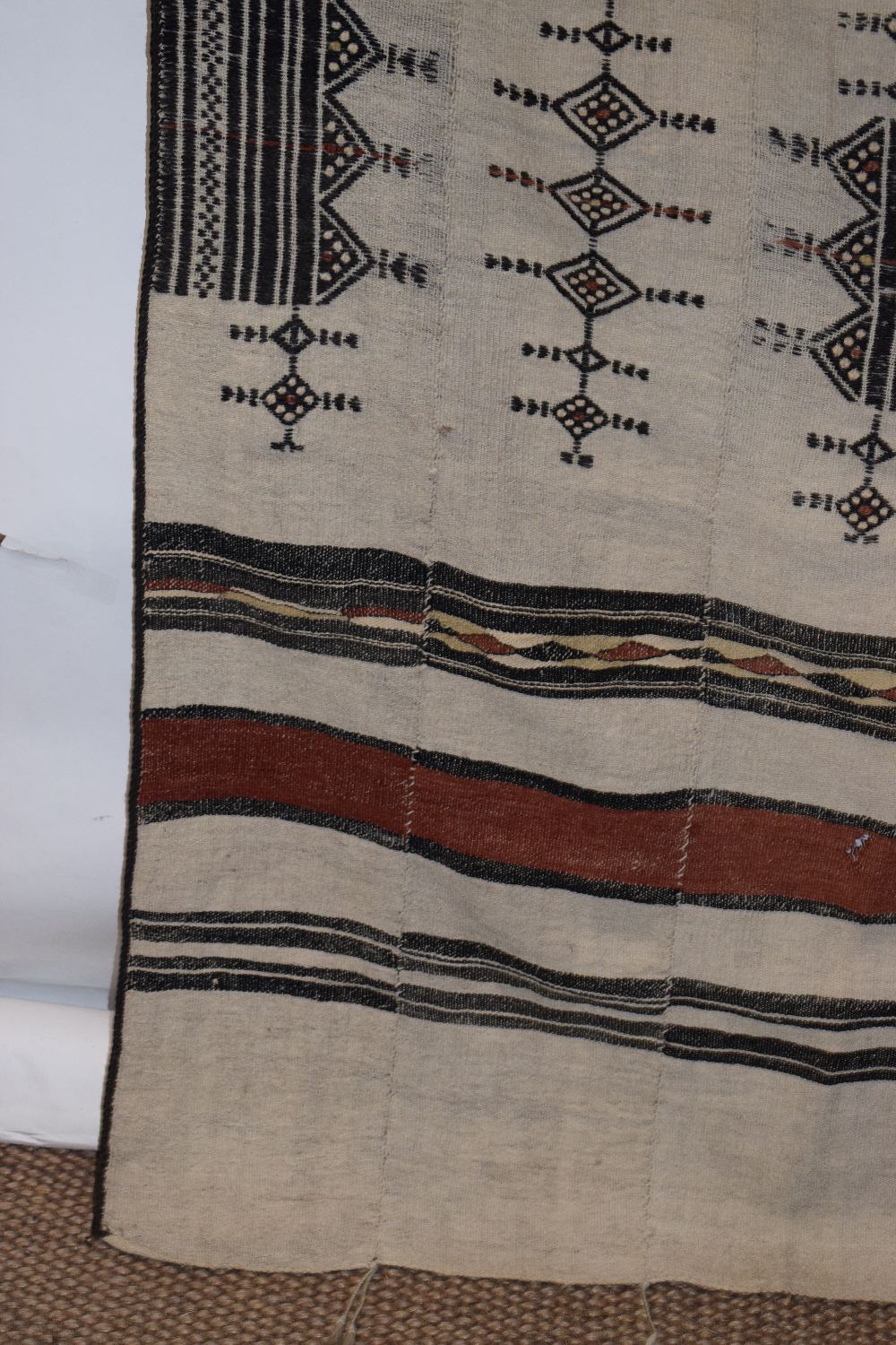 Fulani blanket, Mali, west Africa, second half 20th century, 97in. X 50in. 247cm. X 127cm. Some - Image 7 of 13