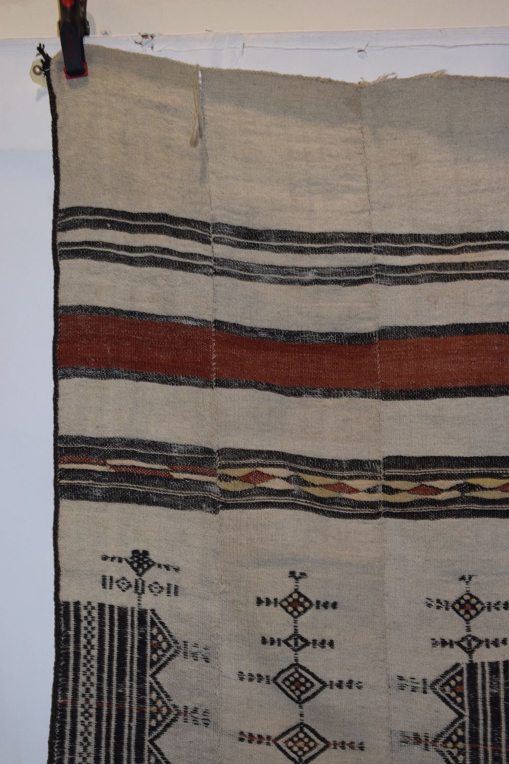 Fulani blanket, Mali, west Africa, second half 20th century, 97in. X 50in. 247cm. X 127cm. Some - Image 5 of 13