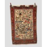 Qum hunting rug of classic design, south central Persia, circa 1930s-40s, 6ft. 8in. X 4ft. 6in. 2.