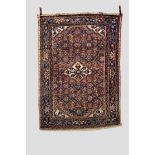 Hamadan rug, north west Persia, circa 1940s-50s, 6ft. 8in. x 4ft. 9in. 2.03m. x 1.45m. Slight wear