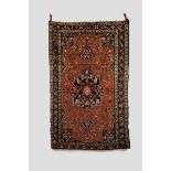 Hamadan rug, north west Persia, circa 1930s-40s, 7ft. x 4ft. 5in. 2.13m. x 1.35m. Small split/hole