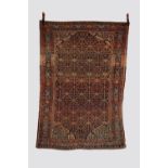 Fine Malayer rug, north west Persia, early 20th century, 6ft. 4in. X 4ft. 4in. 1.93m. X 1.32m.