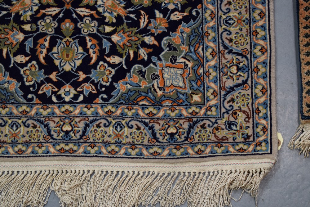 Two Esfahan rugs, central Persia, circa 1950s-60s, the first, 3ft. 5in. X 2ft. 5in. 1.04m. X 0. - Image 7 of 12
