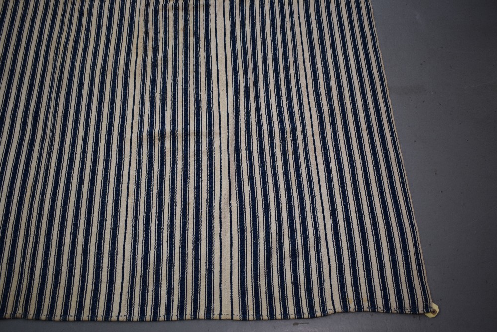 Mianeh dark blue and white cotton jajim, north west Persia, early 20th century, 6ft. 9in. X 6ft. - Image 5 of 6