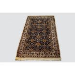 Lahore carpet, north east Pakistan, mid-20th century, 10ft. 2in. X 6ft. 2in. 3.10m. X 1.88m. Dark
