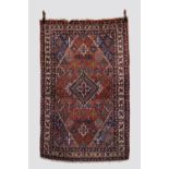 Joshaghan rug, north west Persia, circa 1940s-50s, 6ft. 7in. X 4ft. 3in. 2.01m. X 1.30m. Some wear