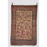 Esfahan tree of life rug, central Persia, early 20th century, 6ft. 9in. X 4ft. 4in. 2.05m. X 1.