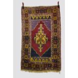 Anatolian rug, Yahyali area, central Anatolia, circa 1930s-40s, 5ft. 11in. X 3ft. 7in. 1.80m. X 1.