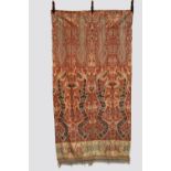 Ikat hingii, Sumba, east Indonesia, 20th century, 89in. X 49in. 226cm. X 124cm. The pale pink cotton