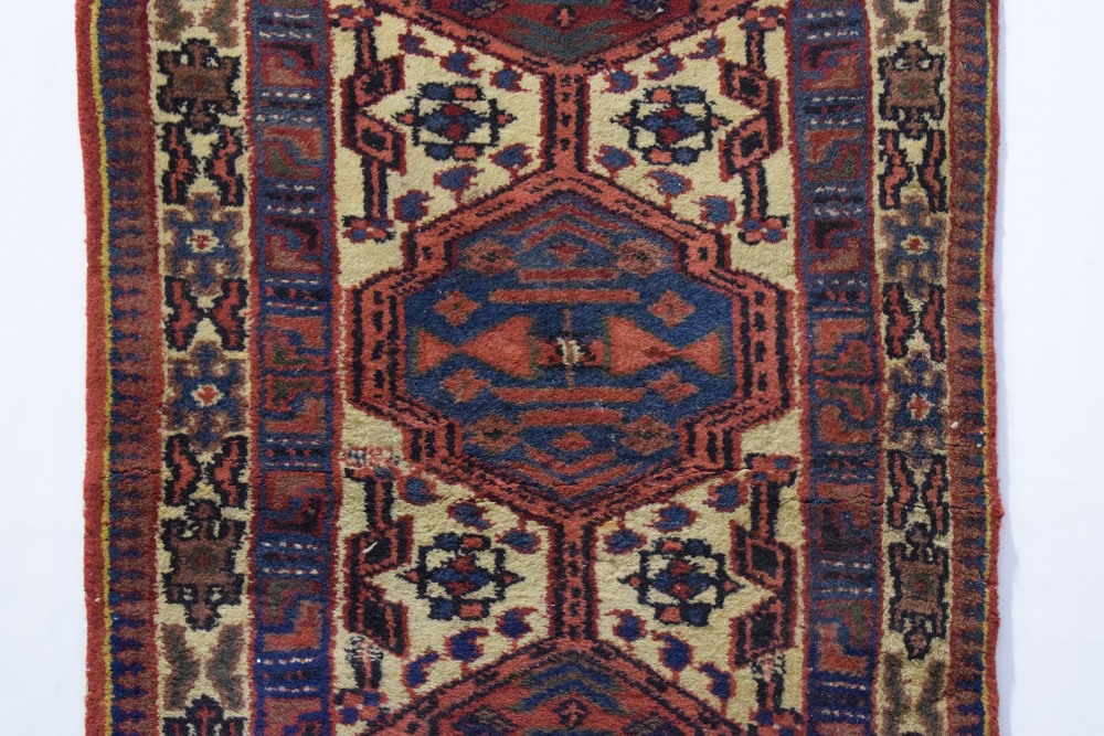 Two rugs, the first: Senneh ghileem, north west Persia, early 20th century, 6ft. 3in. X 4ft. 2in. - Image 11 of 13