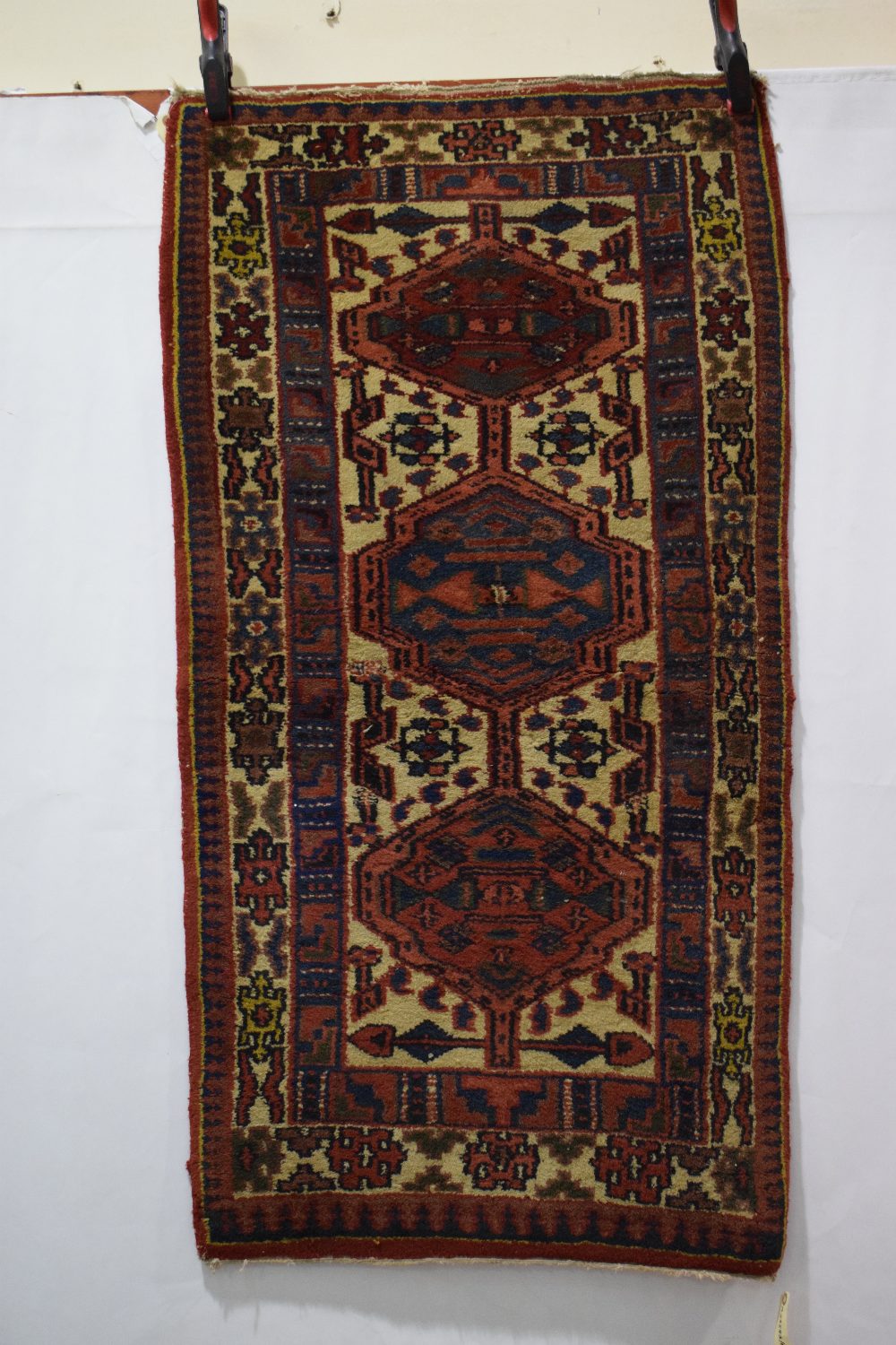 Two rugs, the first: Senneh ghileem, north west Persia, early 20th century, 6ft. 3in. X 4ft. 2in. - Image 9 of 13