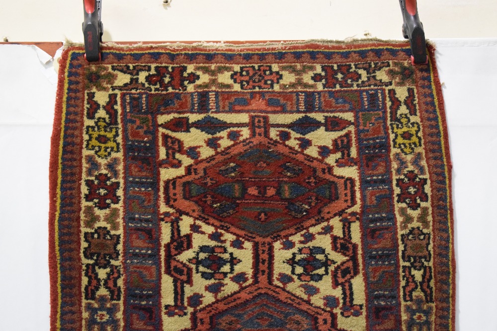 Two rugs, the first: Senneh ghileem, north west Persia, early 20th century, 6ft. 3in. X 4ft. 2in. - Image 10 of 13