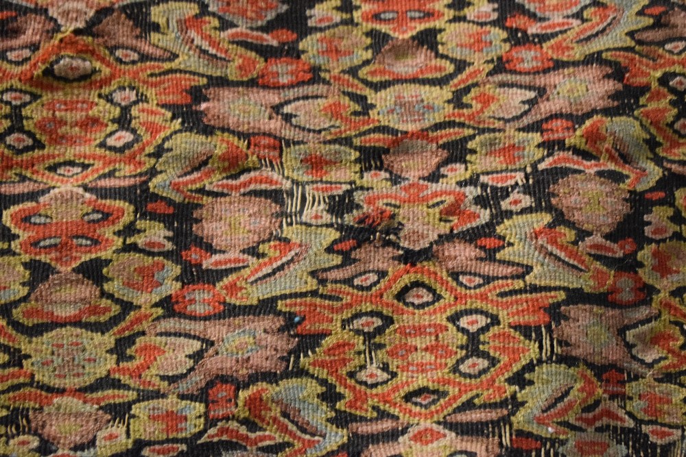 Two rugs, the first: Senneh ghileem, north west Persia, early 20th century, 6ft. 3in. X 4ft. 2in. - Image 7 of 13