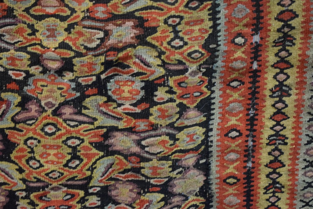 Two rugs, the first: Senneh ghileem, north west Persia, early 20th century, 6ft. 3in. X 4ft. 2in. - Image 8 of 13