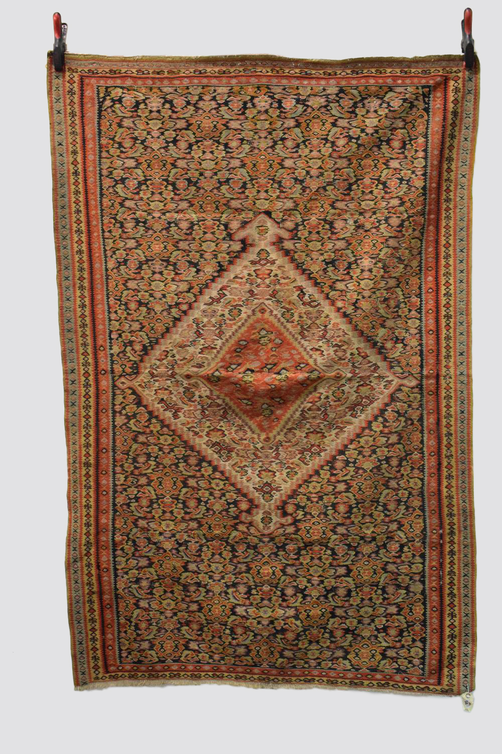 Two rugs, the first: Senneh ghileem, north west Persia, early 20th century, 6ft. 3in. X 4ft. 2in.